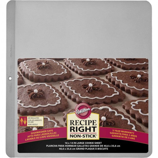 Wilton Recipe Right Non-Stick Insulated Air Cookie Sheet, 40cm