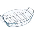 Pyrex Irresistible Oval Roaster With Rack, 4.2L