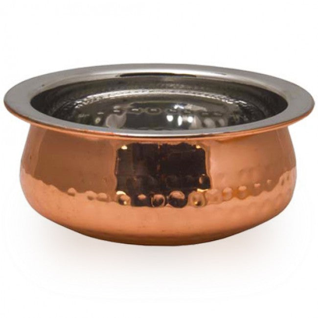 Regent Copper Plated Hammered Handi Bowl, 15.5cm