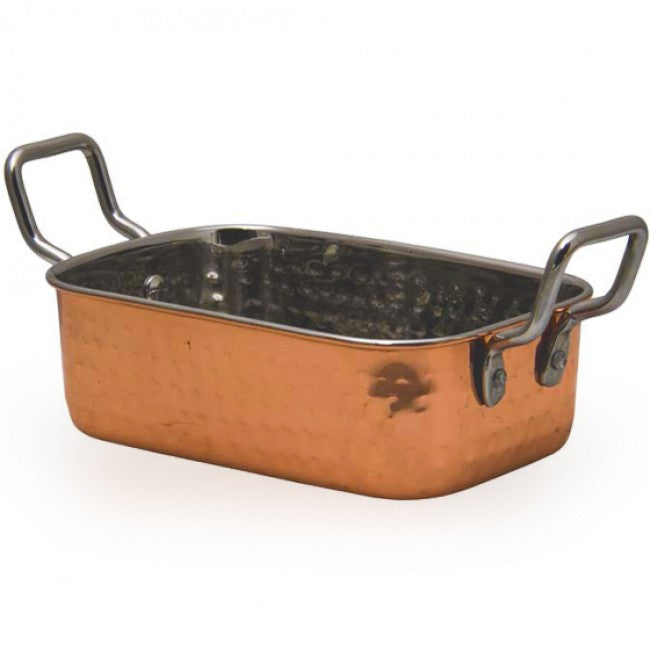 Regent Copper Plated Hammered Karahi Roaster, 14.5cm