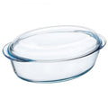 Pyrex Essentials Oval Casserole Dish With Lid, 4L