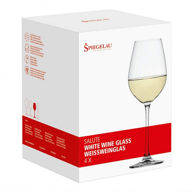 Spiegelau Salute White Wine Glasses, Set Of 4