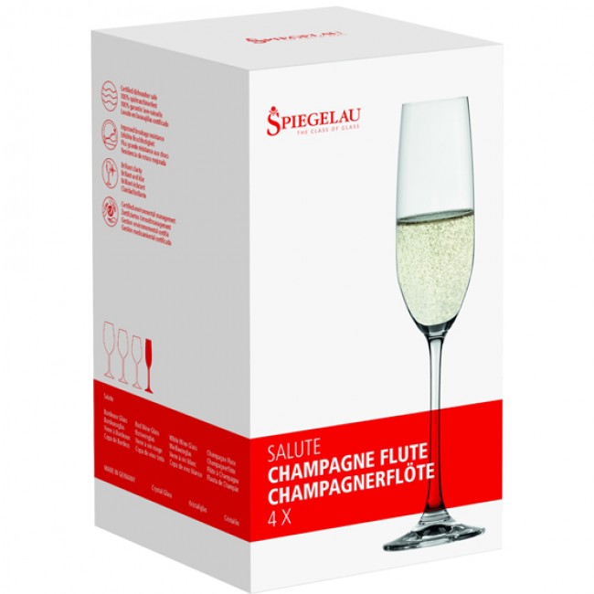 Spiegelau Salute Champagne Glasses, Set Of 4