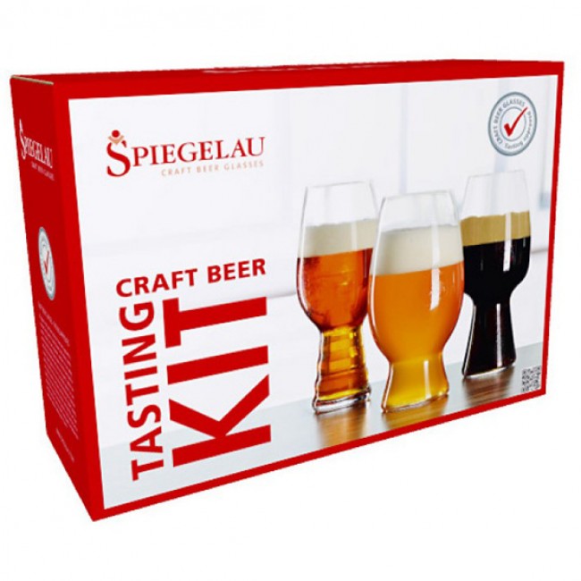 Spiegelau Craft Beer Glass Tasting Kit, Set Of 3