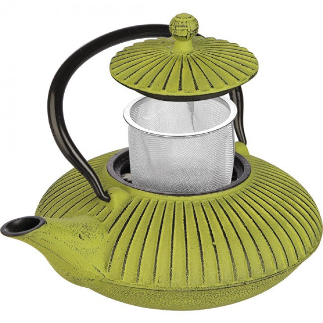 Ibili Oriental Cast Iron Tetsubin Teapot With Infuser, Verde, 780ml