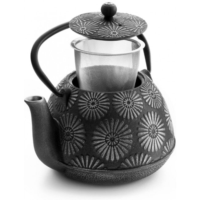 Ibili Oriental Cast Iron Tetsubin Teapot With Infuser, Bali, 1.2L