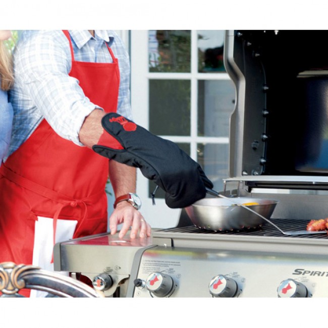 Weber Black Mitt, Red Kettle
