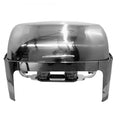 Steel King Rectangular Satin Roll Top Chafing Dish, 8.5L