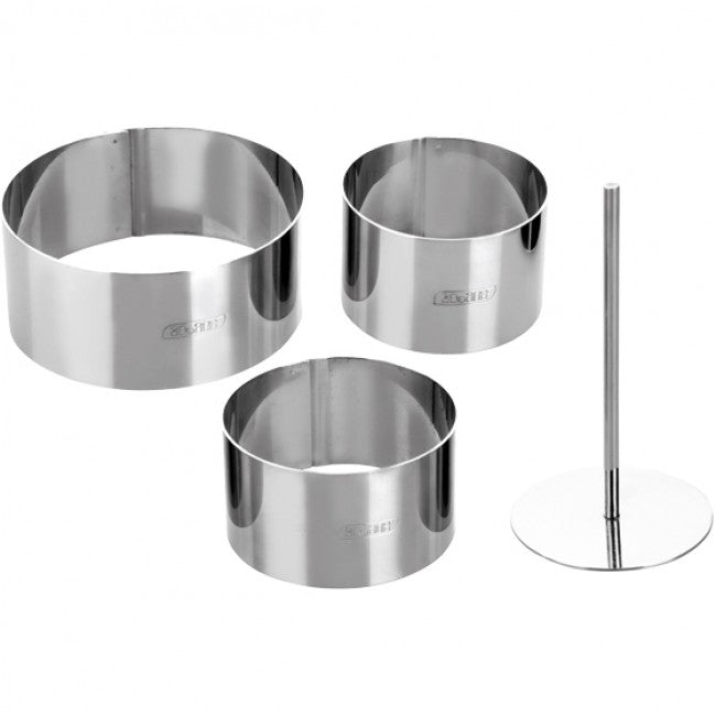 Ibili Clasica Pastry Ring & Cutter Set, 4pc