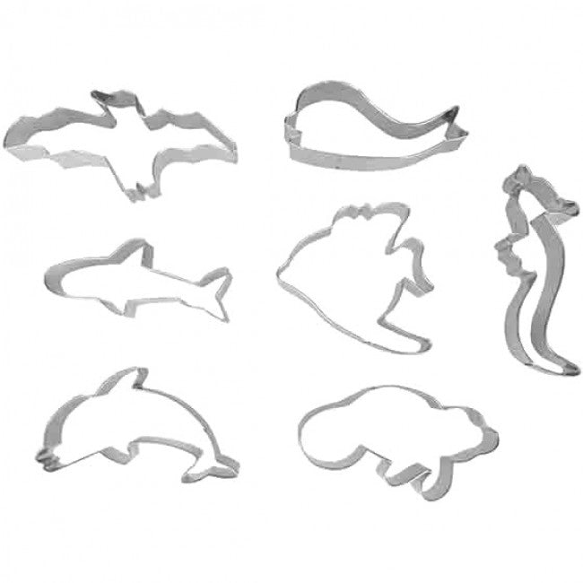 Ibili 7pc Cookie Cutter Set, Sea Creatures