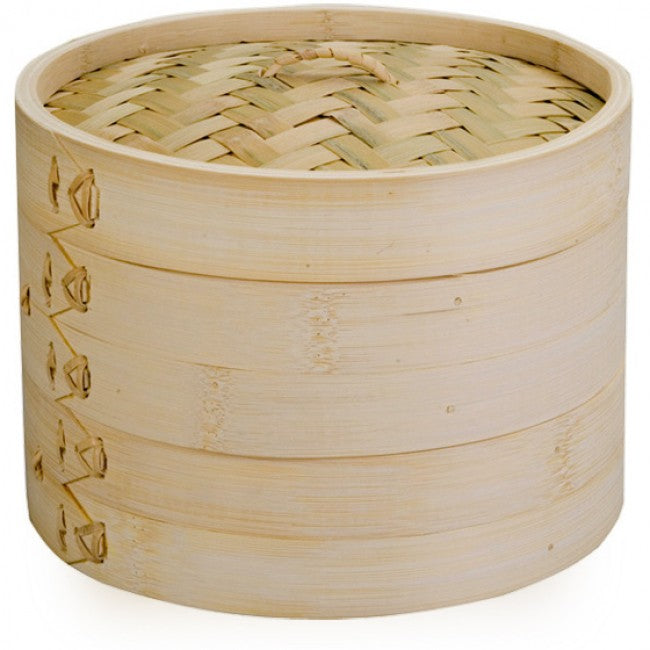 Ibili Moka 2 Tier Bamboo Steamer, 20cm