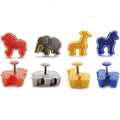 Ibili Ejector Cookie Cutter Set, 4pc, Safari