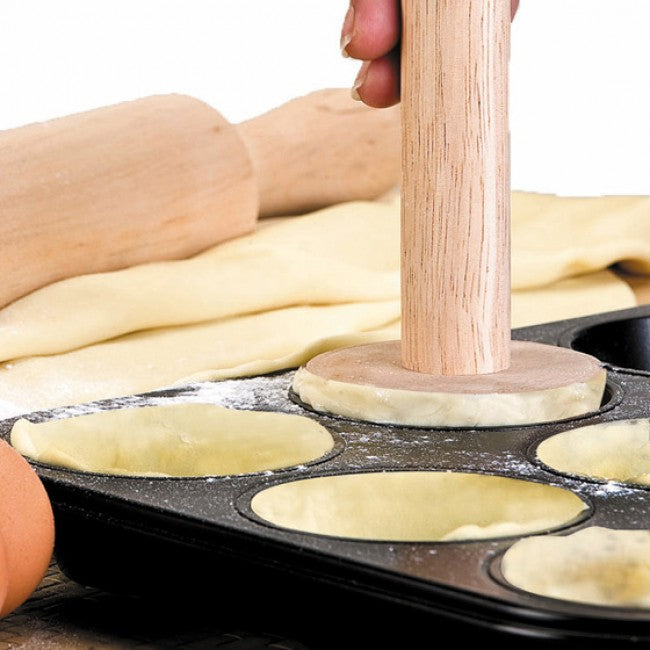 Ibili Moka Wooden Tart Dough Pusher, 21cm