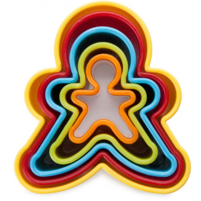 Ibili 5pc Cookie Cutter Set, Ginger