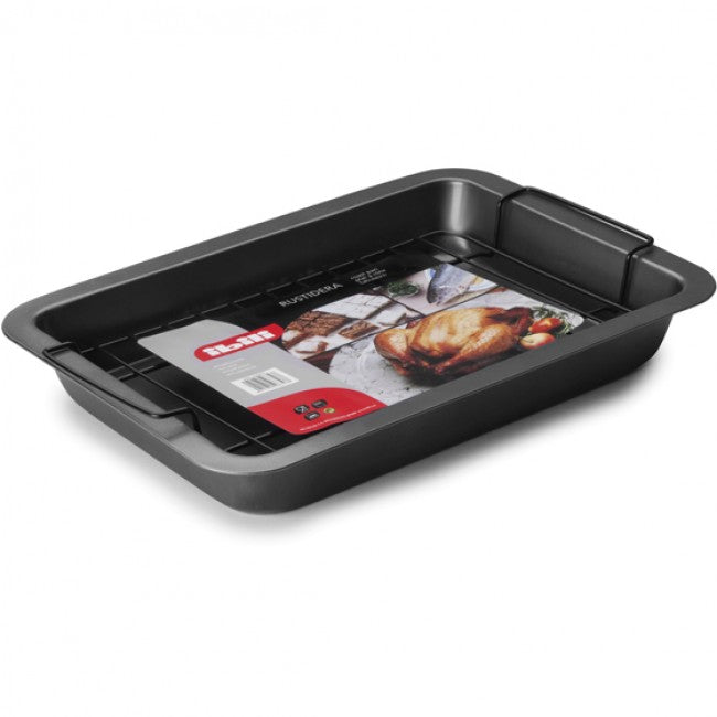 Ibili Moka Roasting Pan With Grill, 37.5cm