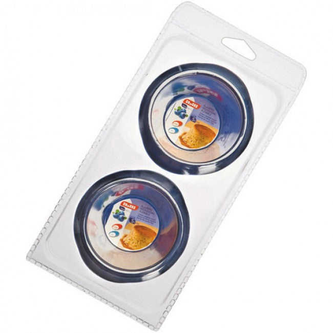 Ibili Blueberry Silicone Creme Caramel Moulds, Set Of 2, 8cm