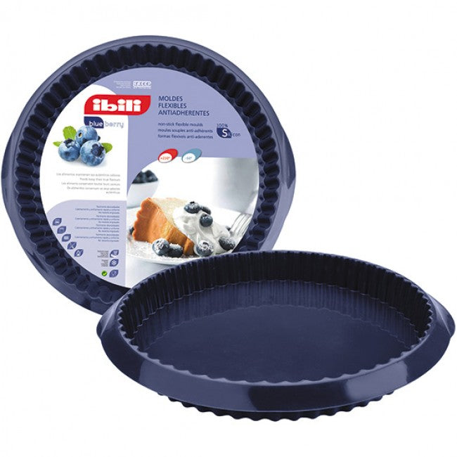 Ibili Blueberry Silicone Tart Pan, 24cm