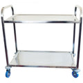 Steel King 2 Tier Stainless Steel Tea Trolley