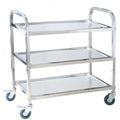 Steel King 3 Tier Stainless Steel Tea Trolley