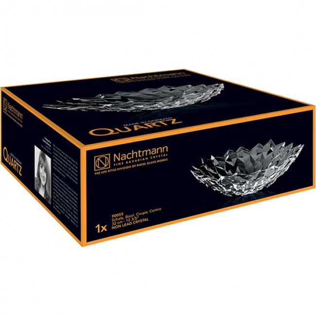 Nachtmann Quartz Lead-Free Crystal Bowl, 32cm