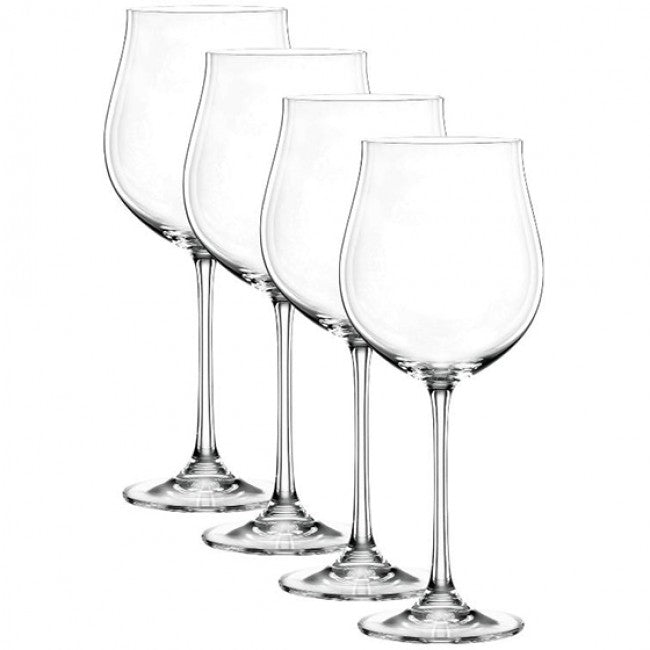 Nachtmann Vivendi Premium Burgundy Lead-Free Crystal Wine Glasses, Set Of 4