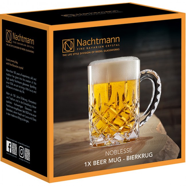Nachtmann Noblesse Lead-Free Crystal Beer Glass