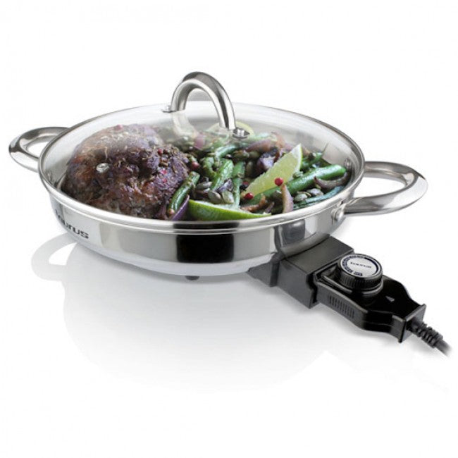 Taurus Inox Torrat Stainless Steel Electric Frying Pan, 12.8L