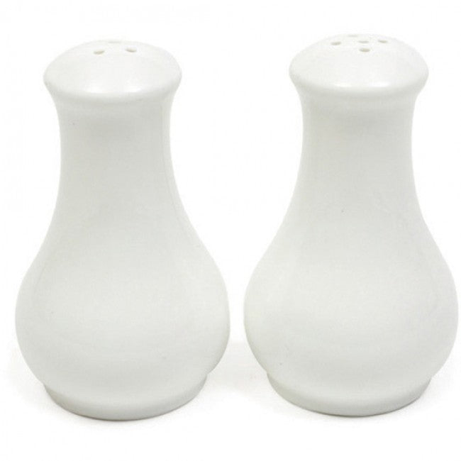 White Basics Fluted Salt & Pepper Set
