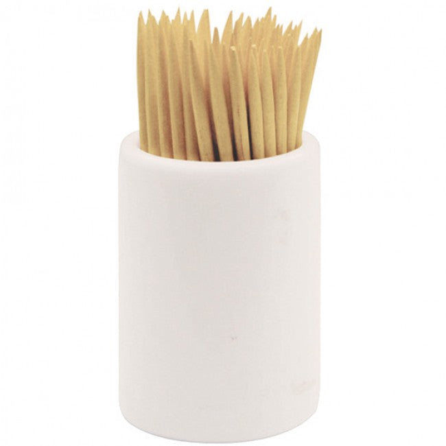White Basics Toothpick Holder