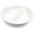 White Basics Round Divided Sauce Bowl, 10cm
