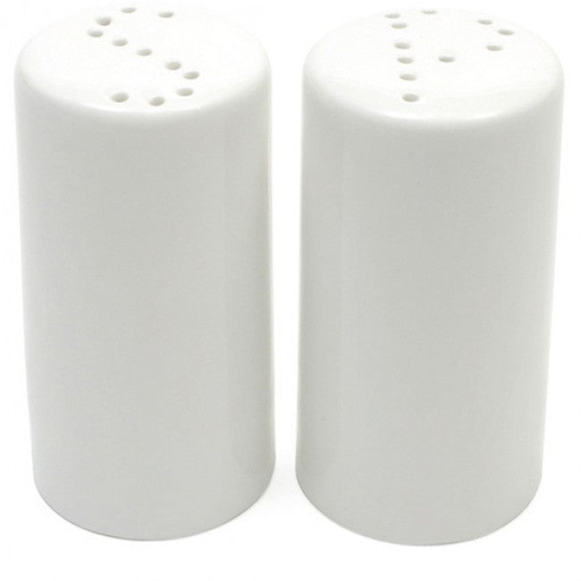 White Basics Cylindrical Salt & Pepper Set