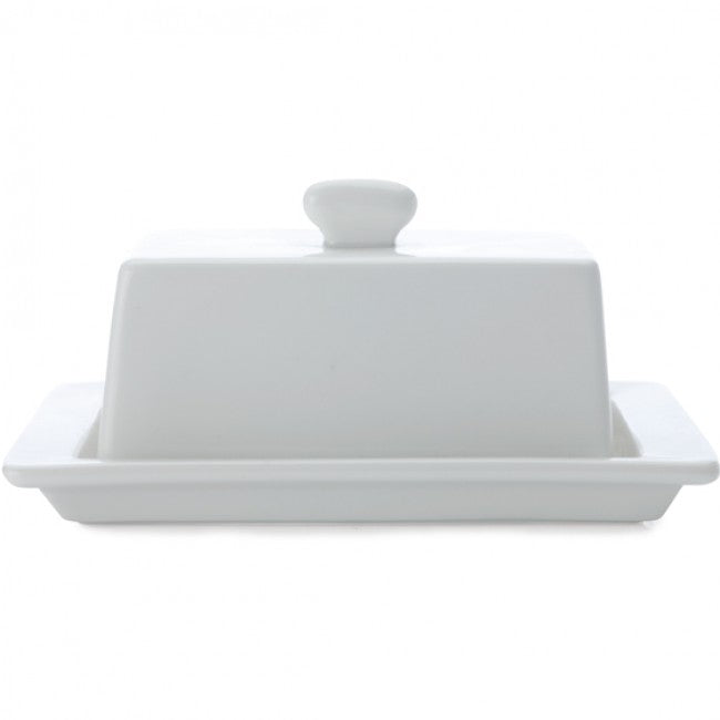 White Basics Square Butter Dish