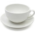 White Basics Cappuccino Cup & Saucer