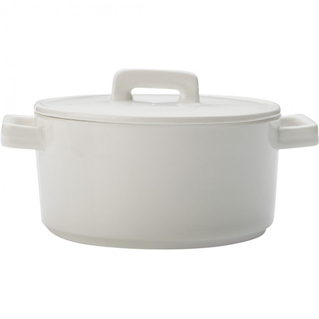 Maxwell & Williams Epicurious Round Casserole, 1.3L - White