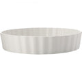 Maxwell & Williams Epicurious Fluted Deep Quiche Dish, White, 25cm