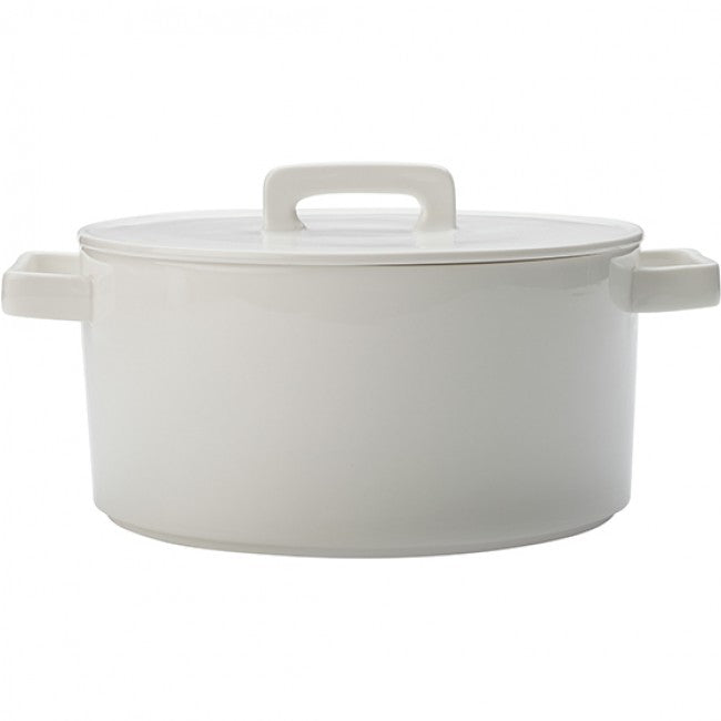 Maxwell & Williams Epicurious Round Casserole, 2.6L - White
