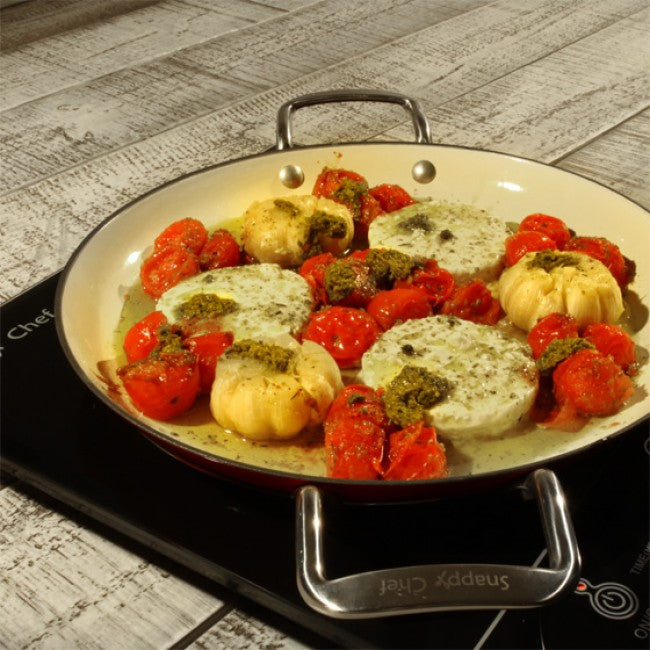 Snappy Chef Superlight Cast Iron Round Griddle, 30cm