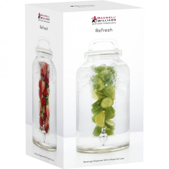 Maxwell & Williams Refresh Beverage Dispenser With Infuser, 8.5L