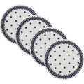 Maxwell & Williams Ponto Round Ceramic Coasters, Set Of 4