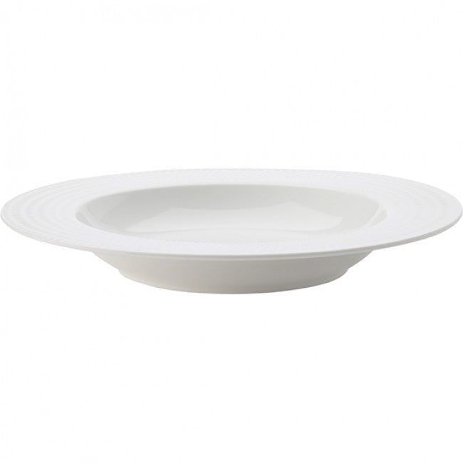 Maxwell & Williams White Basics Diamonds 22.5cm Rim Soup Bowl