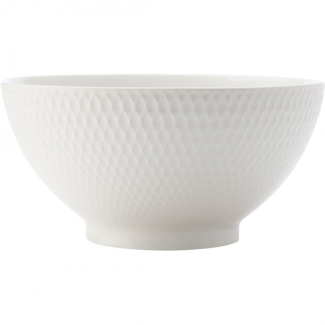 Maxwell & Williams White Basics Diamonds Coupe Bowl, 20cm