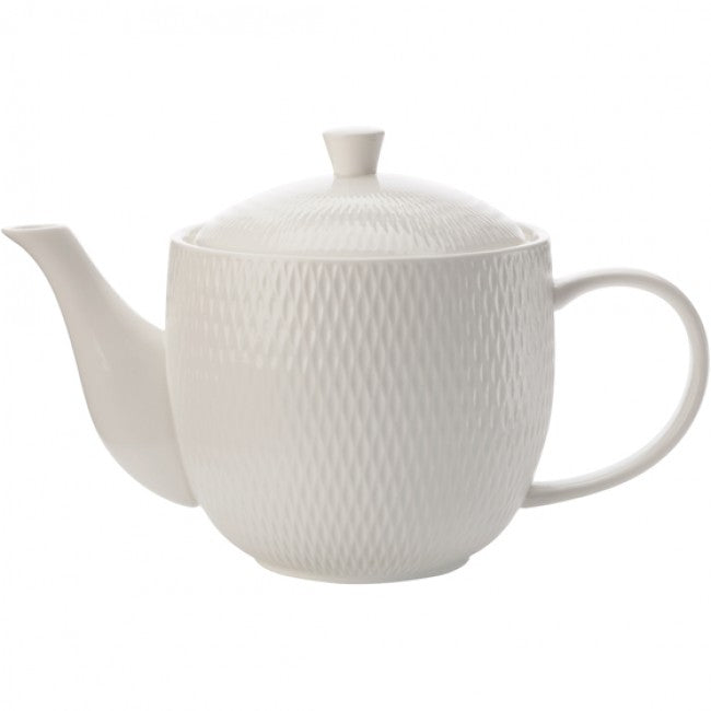 Maxwell & Williams White Basics Diamonds Teapot, 800ml