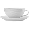 Maxwell & Williams White Basics Diamonds Low Cup & Saucer
