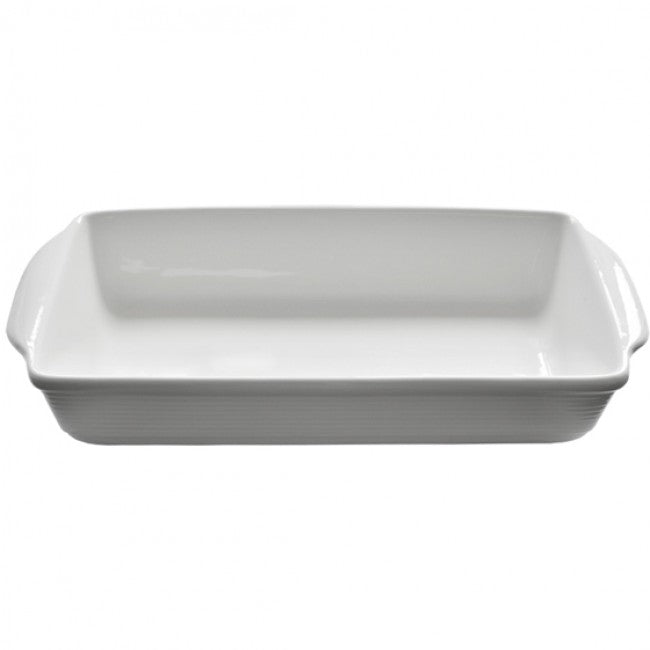 Eetrite Just White Medium Rectangular Baker, 33cm