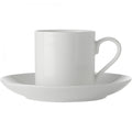 White Basics Straight Espresso Cup & Saucer