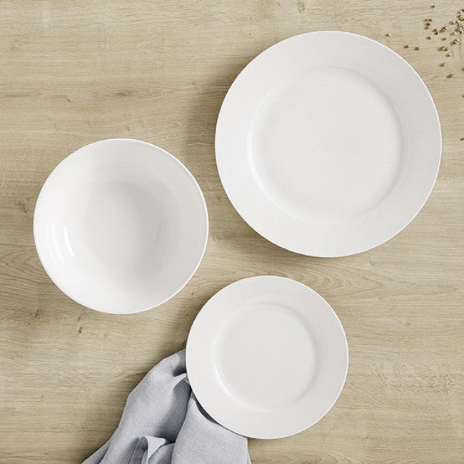 Maxwell & Williams White Basics Rim Dinner Set, Soho, 18pc