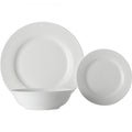 Maxwell & Williams White Basics Rim Dinner Set, European, 18pc