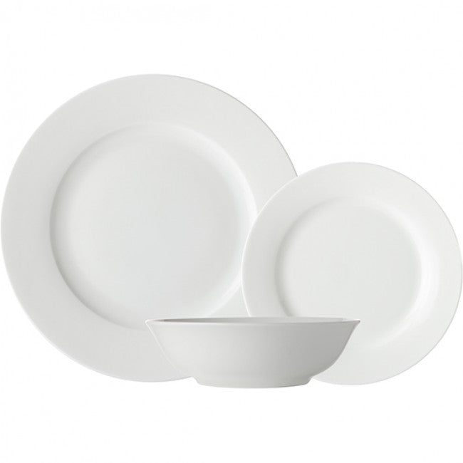 Maxwell & Williams White Basics Rim Dinner Set, Soho, 18pc