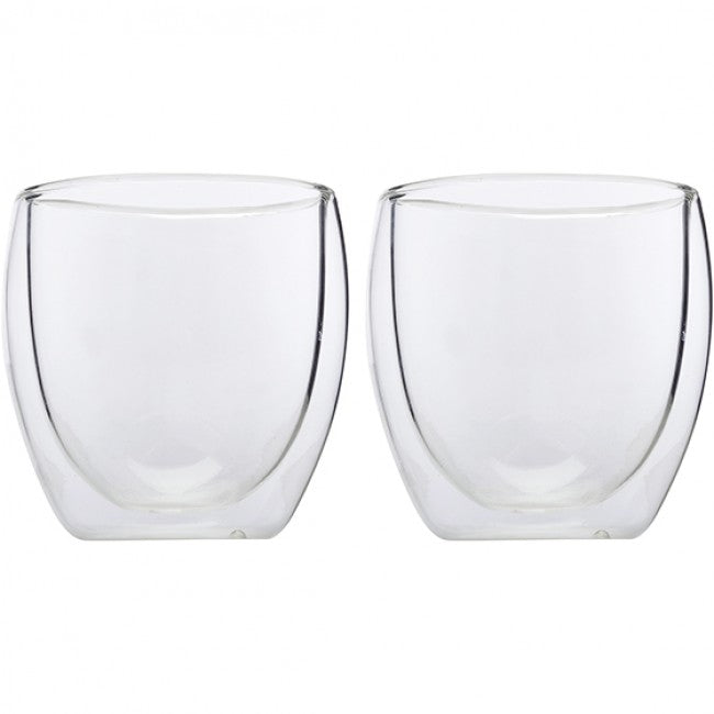 Maxwell & Williams Blend 250ml Double Walled Glasses, Set Of 2