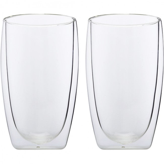 Maxwell & Williams Blend 450ml Double Walled Glasses, Set Of 2